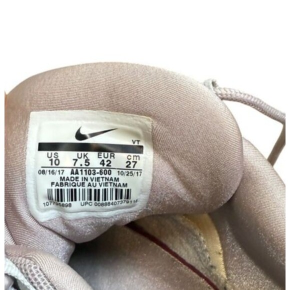 Nike Air Max 95 LX Womens Size 10 White Pink Athletic Running Shoes Sneakers - Picture 6 of 10